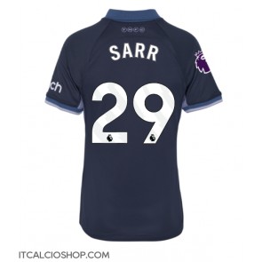 Tottenham Hotspur Pape Matar Sarr #29 Seconda Maglia Femmina 2023-24 Manica Corta